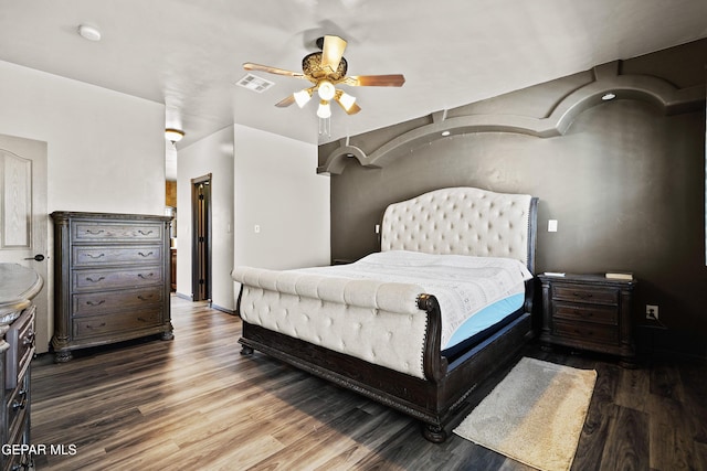 3089 Snowy Point Dr, El Paso, TX 79938 - bedroom featuring wood finished floors and ceiling fan