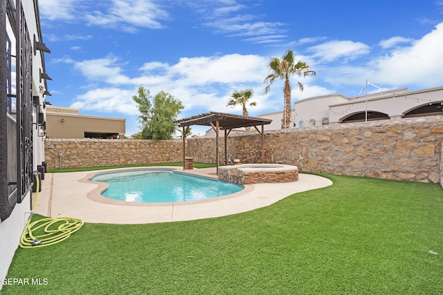 3089 Snowy Point Dr, El Paso, TX 79938 - view of pool with a patio and a pool with connected hot tub