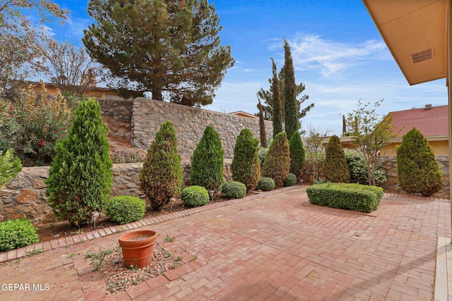6140 Los Robles Dr, El Paso, TX 79912 - fenced backyard featuring a patio
