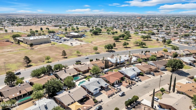 aerial view of residential area