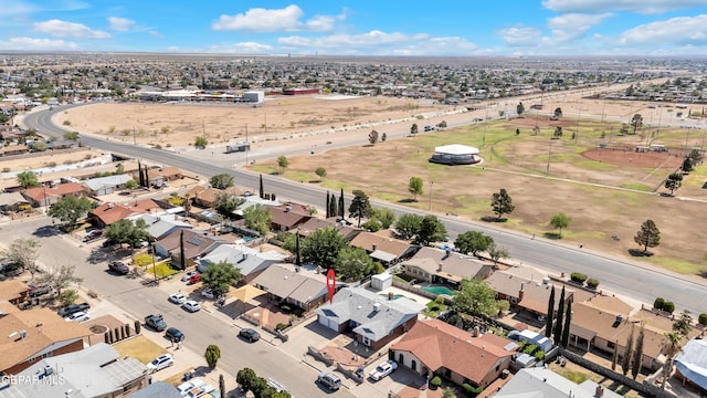 aerial view of residential area