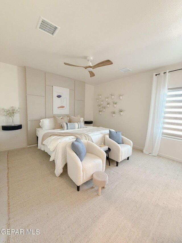 15101 Steer Dr, El Paso, TX 79938 - carpeted bedroom featuring ceiling fan
