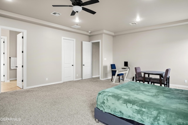 bedroom featuring carpet flooring and baseboards