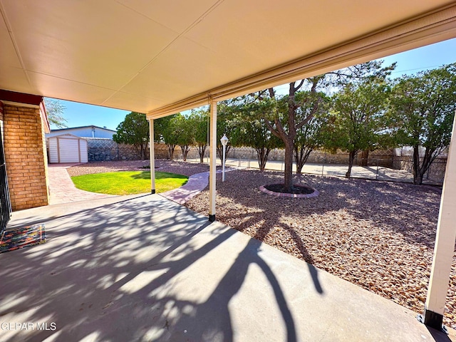 3100 Hector Dr, El Paso, TX 79935 - fenced backyard featuring a patio area