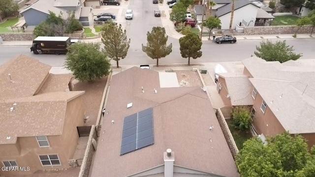 aerial perspective of suburban area
