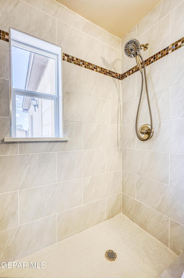 full bathroom with tiled shower