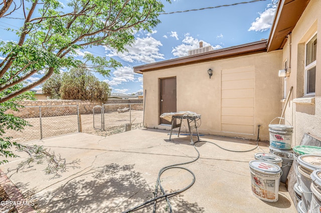view of patio / terrace with fence