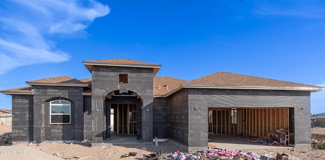 360 Plaza Bonita Way, Clint, TX 79836 - property under construction featuring roof with shingles and an attached garage
