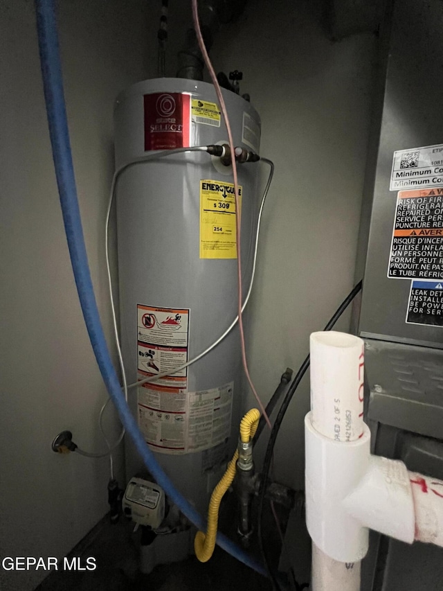 6044 Cabrillo Dr, El Paso, TX 79912 - utilities featuring gas water heater