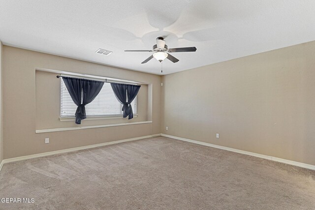 13001 Lost Willow, El Paso, TX 79938 - carpeted spare room featuring a ceiling fan and baseboards