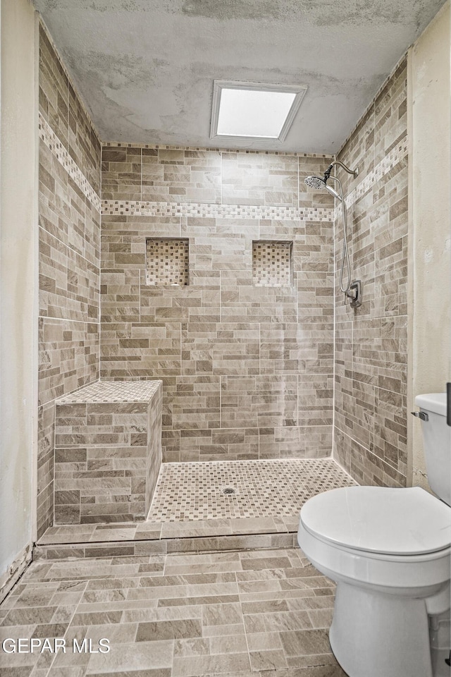 1393 Vista Granada Dr, El Paso, TX 79936 - bathroom featuring toilet and tiled shower