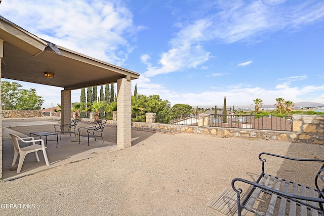 1393 Vista Granada Dr, El Paso, TX 79936 - view of patio / terrace with fence