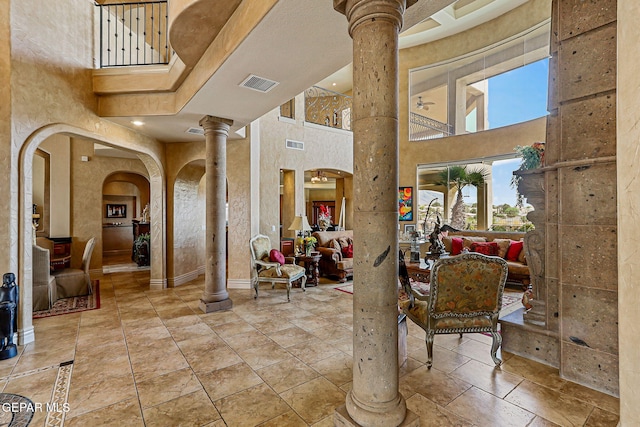 6664 Tuscany Ridge Dr, El Paso, TX 79912 - building lobby with a towering ceiling