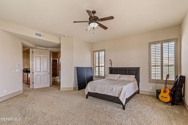 6664 Tuscany Ridge Dr, El Paso, TX 79912 - bedroom with carpet flooring, baseboards, and ceiling fan