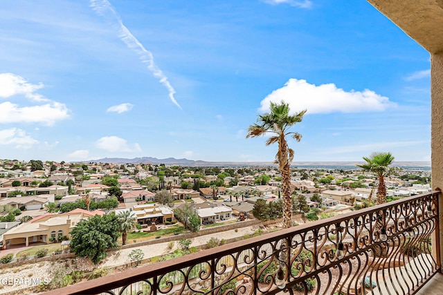 6664 Tuscany Ridge Dr, El Paso, TX 79912 - balcony featuring a residential view and a mountain view