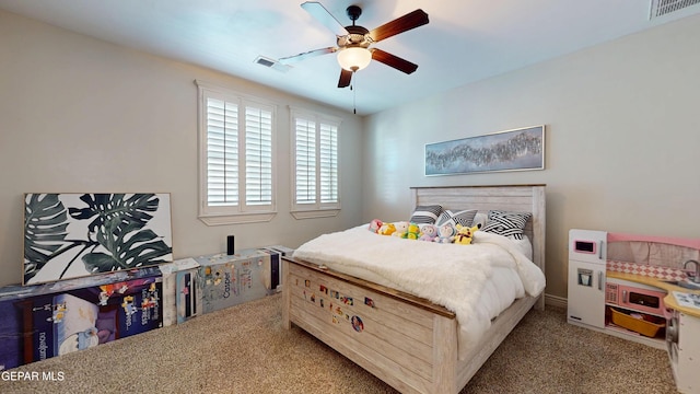 332 Vin Almoradi Ct, El Paso, TX 79912 - bedroom featuring carpet and a ceiling fan