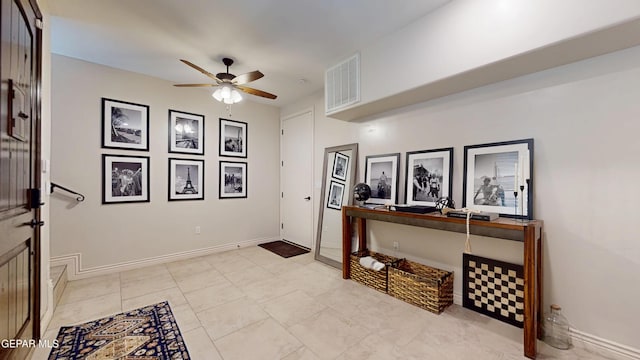332 Vin Almoradi Ct, El Paso, TX 79912 - foyer featuring a ceiling fan