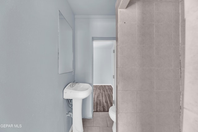 4301 Hueco Ave, El Paso, TX 79903 - half bathroom with tile patterned floors and toilet