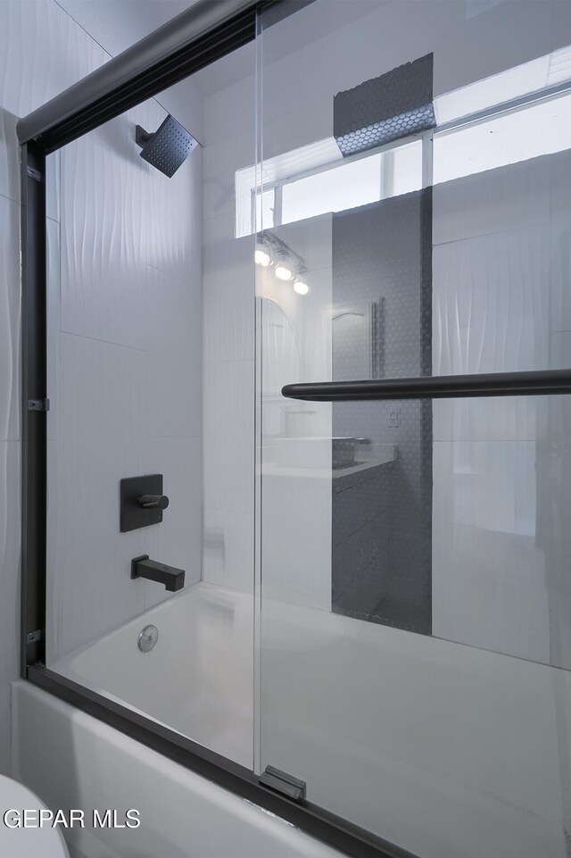 7413 Le Conte Dr, El Paso, TX 79912 - full bath with bath / shower combo with glass door