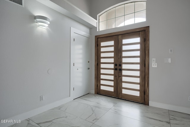 7413 Le Conte Dr, El Paso, TX 79912 - entryway with marble finish floors and baseboards