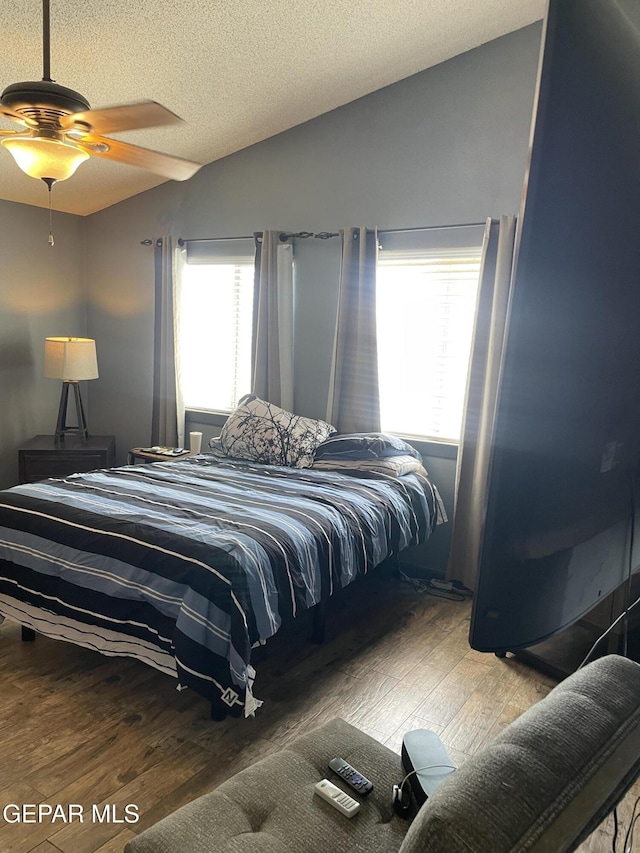 472 Valle Suave Dr, Socorro, TX 79927 - bedroom with wood finished floors and a textured ceiling