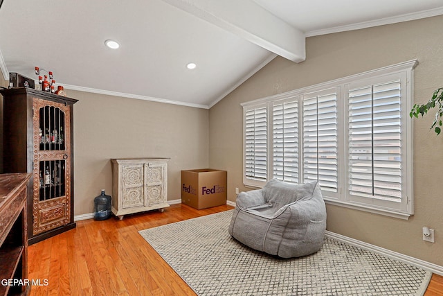 1664 Lou Graham Dr, El Paso, TX 79936 - sitting room with wood finished floors, baseboards, and crown molding