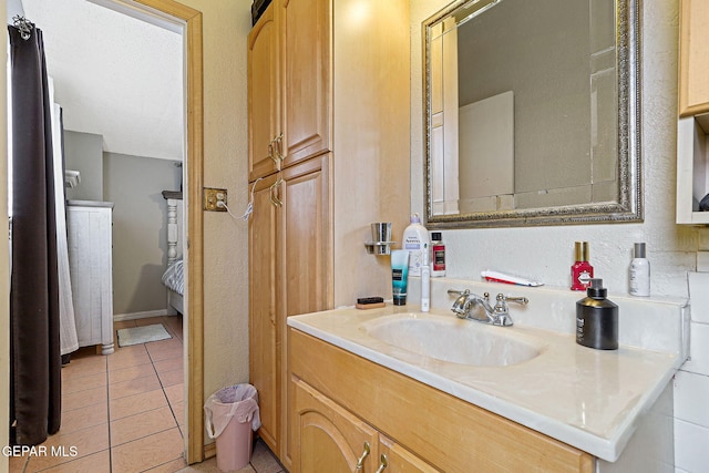 1664 Lou Graham Dr, El Paso, TX 79936 - bathroom featuring vanity and tile patterned floors
