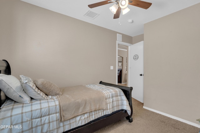 11129 Catherine Slutter Ln, Socorro, TX 79927 - carpeted bedroom featuring ceiling fan