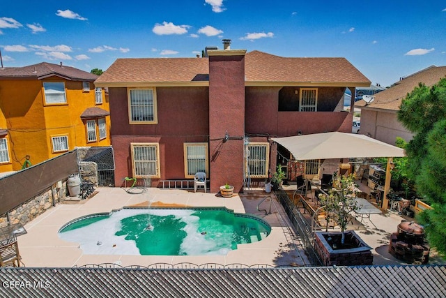 11968 Frances Scobee Dr, El Paso, TX 79936 - view of pool with a patio area