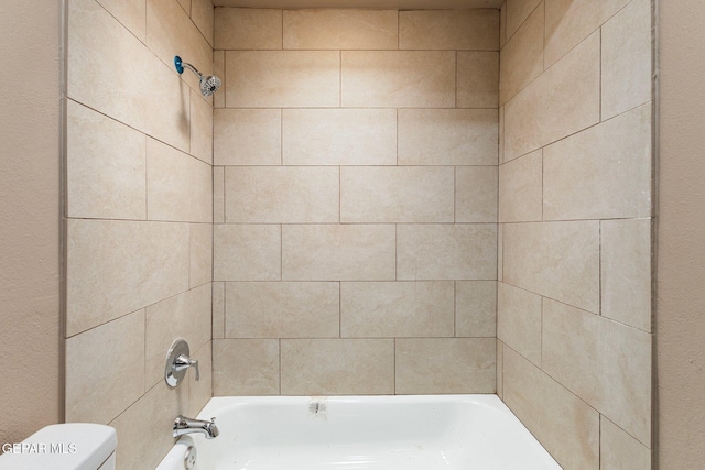 2912 Jarvis Dr, El Paso, TX 79935 - bathroom featuring toilet and shower / bathtub combination