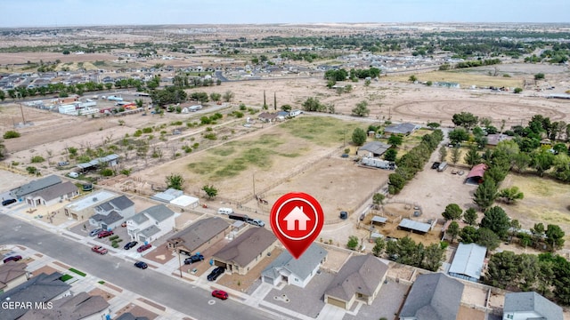 436 Sun Temple Rd, Socorro, TX 79927 - aerial view of property and surrounding area featuring nearby suburban area