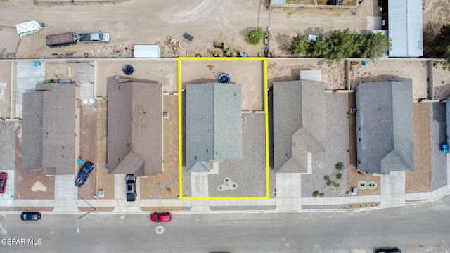 436 Sun Temple Rd, Socorro, TX 79927 - aerial view of property's location featuring property parcel outlined