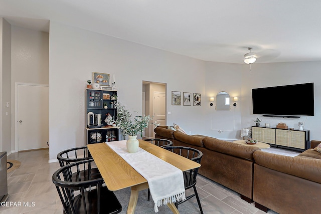 436 Sun Temple Rd, Socorro, TX 79927 - dining space featuring a ceiling fan