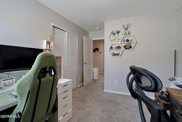 436 Sun Temple Rd, Socorro, TX 79927 - office area featuring light carpet and baseboards