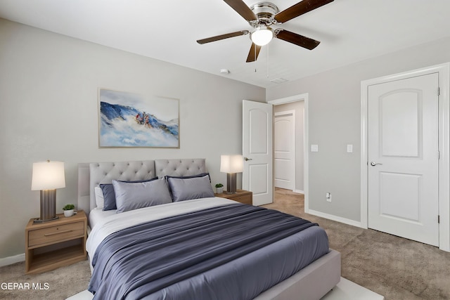 2808 Tierra De Moyo Pl, El Paso, TX 79938 - carpeted bedroom featuring baseboards and ceiling fan