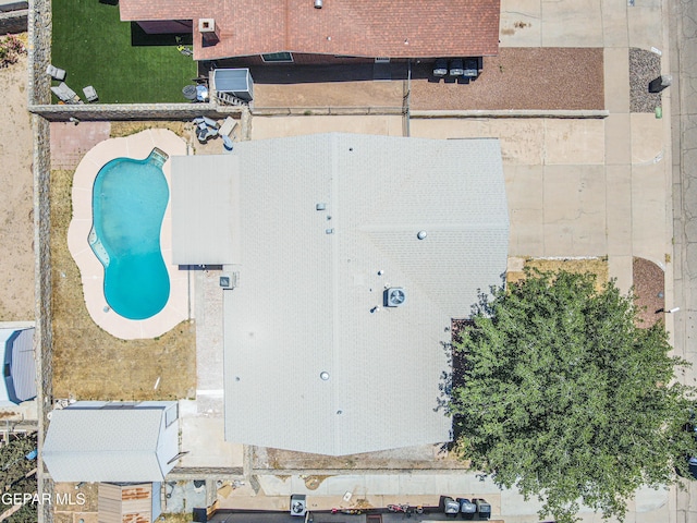 1957 Ratner Cir, El Paso, TX 79936 - aerial view of a pool area
