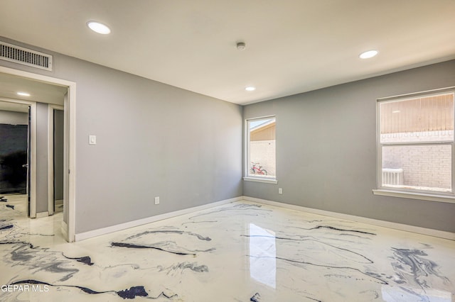 1957 Ratner Cir, El Paso, TX 79936 - spare room with recessed lighting, baseboards, and a smoke detector