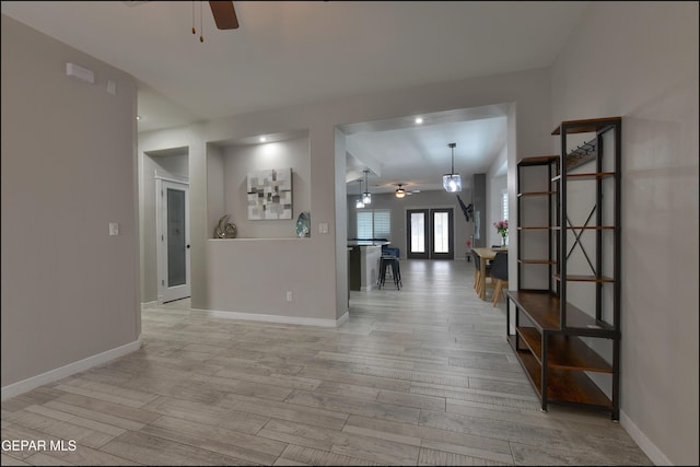 937 Grandevole Dr, El Paso, TX 79932 - hallway featuring wood finished floors and baseboards