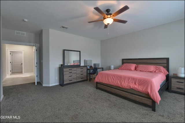 937 Grandevole Dr, El Paso, TX 79932 - carpeted bedroom featuring baseboards and a ceiling fan