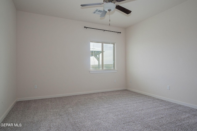 2240 Tierra Delmonte Dr, El Paso, TX 79938 - empty room featuring carpet flooring, a ceiling fan, and baseboards