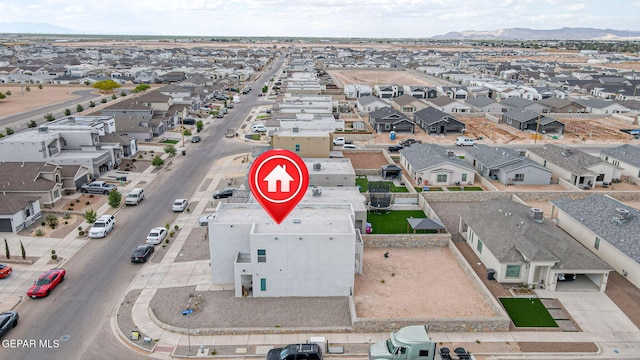 3516 Essence St, El Paso, TX 79938 - aerial view of residential area with a mountain backdrop