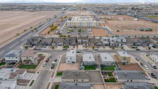 3516 Essence St, El Paso, TX 79938 - aerial overview of property's location featuring mountains and nearby suburban area