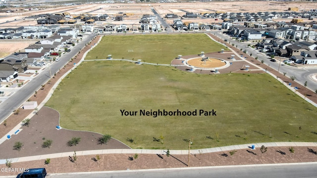 3516 Essence St, El Paso, TX 79938 - aerial view of property and surrounding area with nearby suburban area
