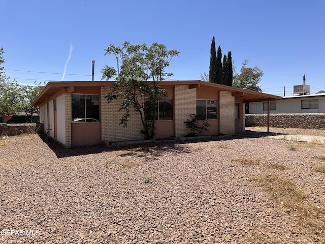 10378 Yellowstone St, El Paso, TX 79924 - view of front of property featuring brick siding