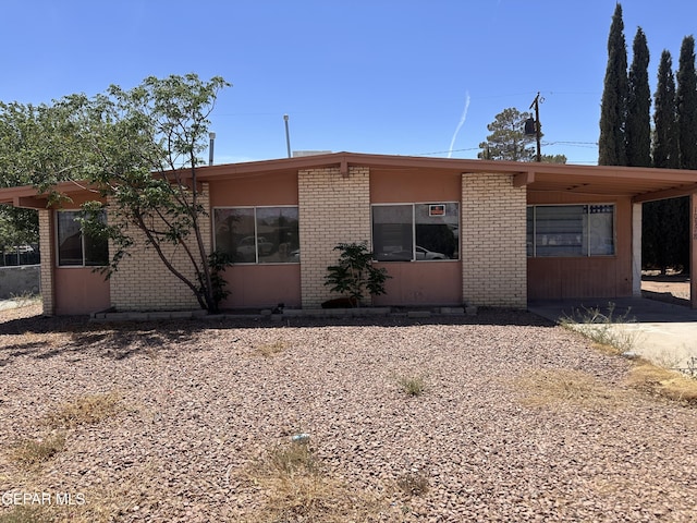 10378 Yellowstone St, El Paso, TX 79924 - view of front facade featuring brick siding