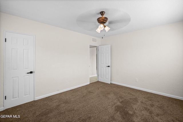 5325 Timberwolf Dr, El Paso, TX 79903 - unfurnished room with carpet, a ceiling fan, and baseboards