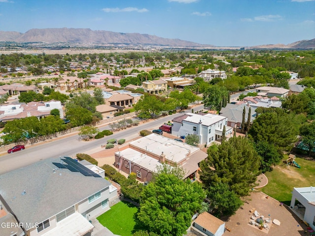 421 Wild Willow Dr, El Paso, TX 79922 - aerial perspective of suburban area featuring a mountain backdrop