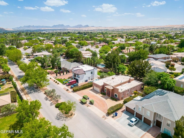 421 Wild Willow Dr, El Paso, TX 79922 - aerial perspective of suburban area featuring a mountain backdrop