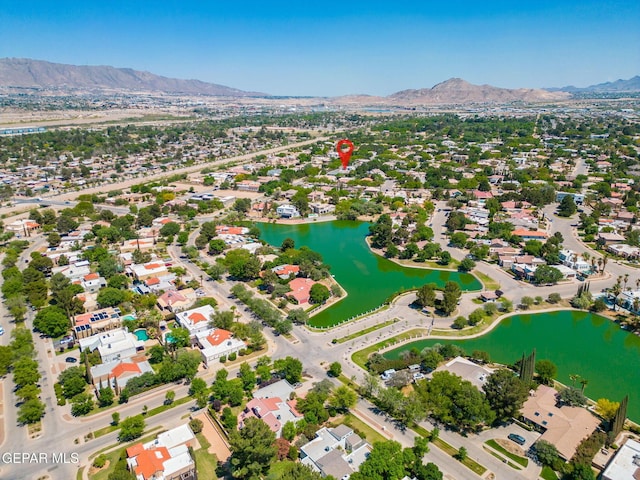 421 Wild Willow Dr, El Paso, TX 79922 - view of property location featuring a water and mountain view and nearby suburban area