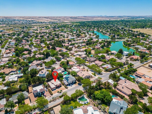 421 Wild Willow Dr, El Paso, TX 79922 - aerial view of residential area featuring a nearby body of water